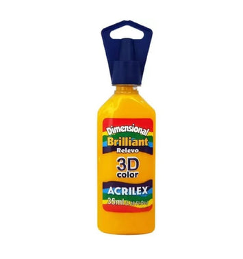Tinta Dimensional Brilhante 3D 35 ml - Amarelo Ouro