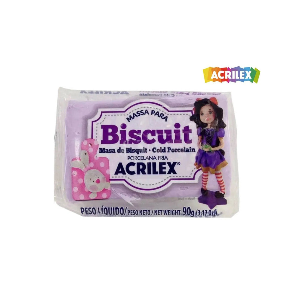 Massa para Biscuit 90g - Lilás