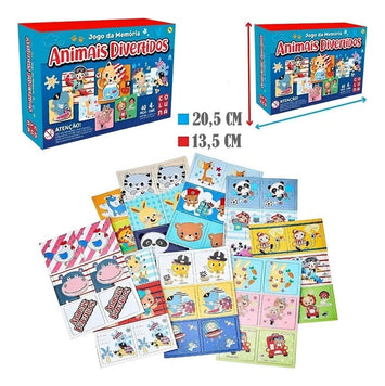 Jogo da Memória Animais Divertidos - Pais & Filhos