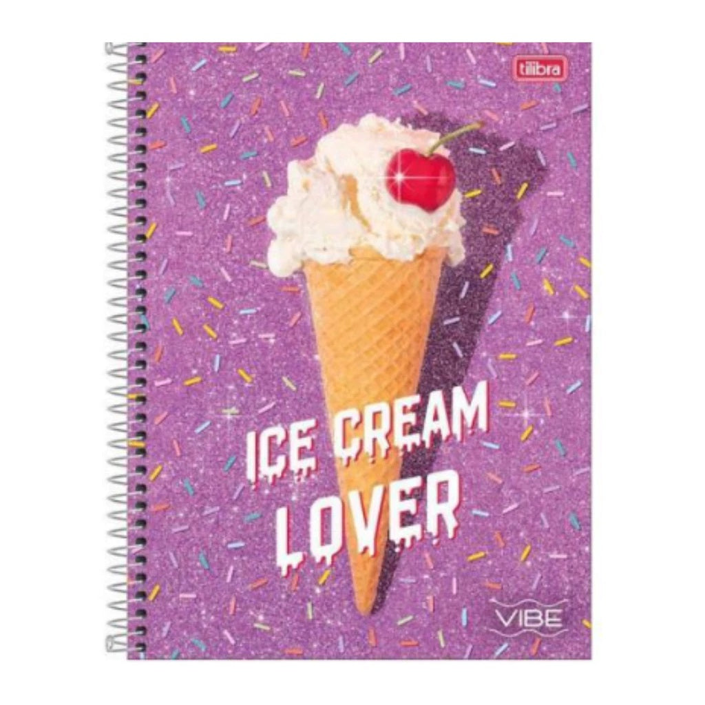 Caderno 10 matérias Vibe  Fem- 160 fls