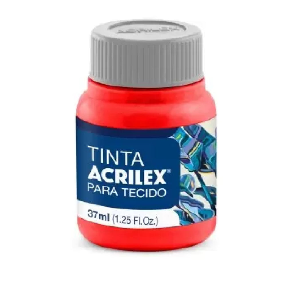 Tinta Tecido Fosca 37 ml  -  Vemelho Natal