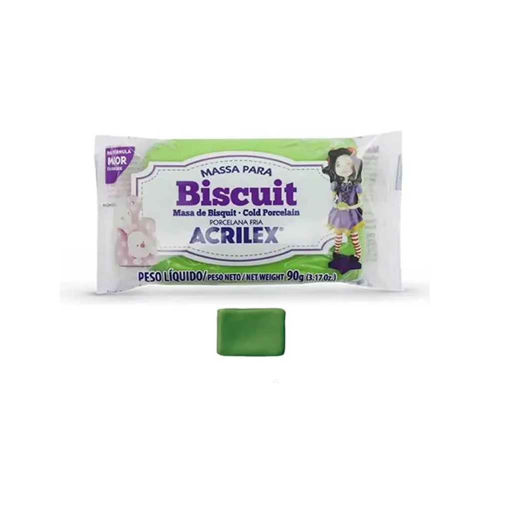 Massa para Biscuit 90g - Verde Musgo