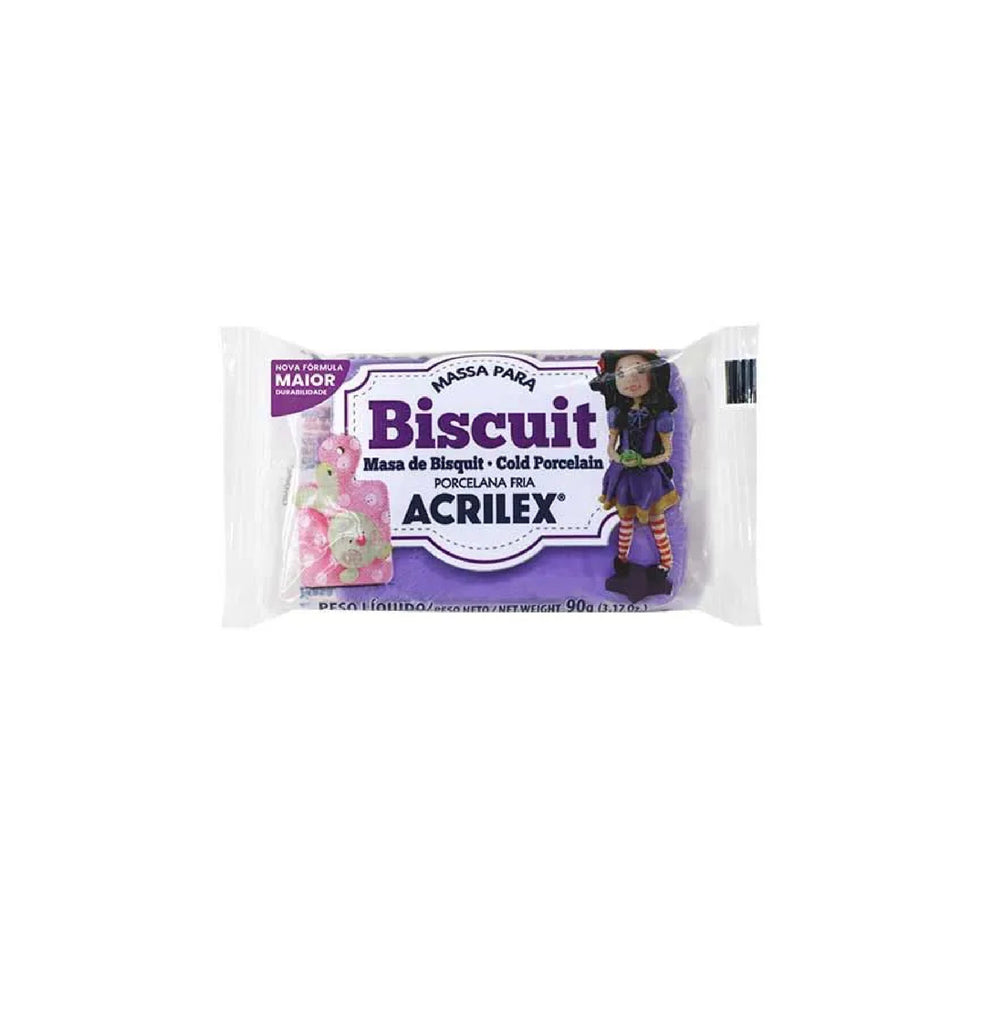 Massa para Biscuit 90g - Violeta