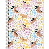 Caderno Capa Dura Universitário 1 Matéria Pepper Feminino 80 Folhas - Tilibra