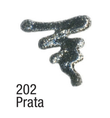 Tinta Dimensional Glitter 3D 35ml - Prata