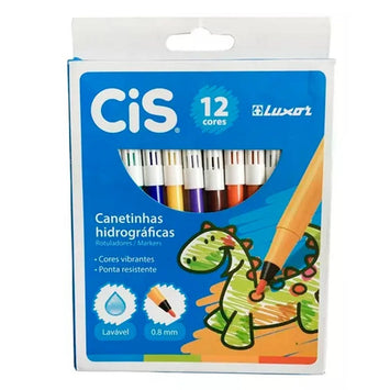Canetinhas Hidrográficas C/12 Cores - CIS