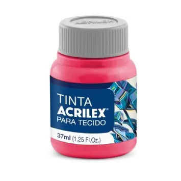Tinta Tecido Fosca 37 ml  -  Vermelho Bebê