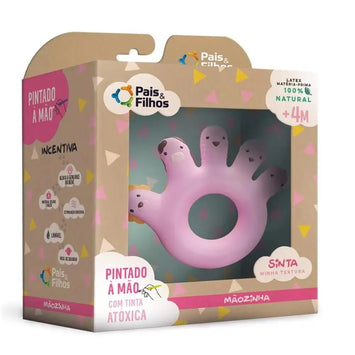 Mordedor Pezinho Rosa- Pais & Filhos
