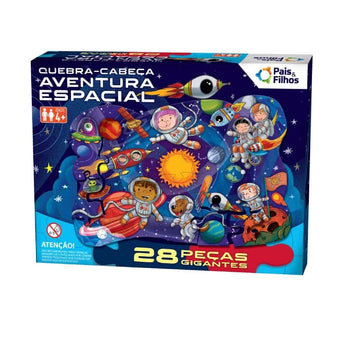 Brinquedo Quebra-Cabeça Aventura Espacial C/28 Peças - Pais & Filhos