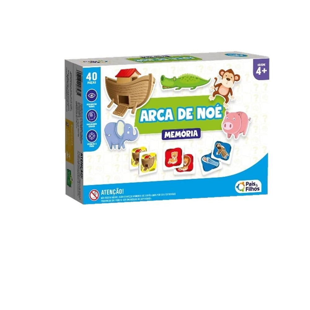 Brinquedo Jogo Da Memória Arca De Noé - Pais & Filhos
