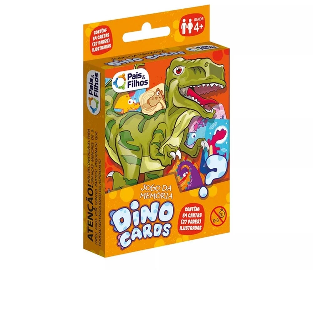 Jogo da Memória Dino Cards - Pais & Filhos