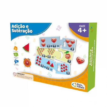 Brinquedo Educativo Adição e Subtração - Pais & Filhos