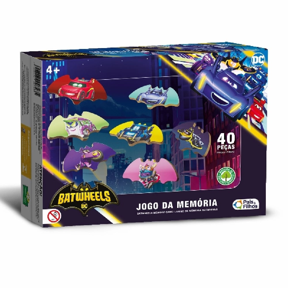 Brinquedo Jogo Da Memória Batwheels - Pais & Filhos