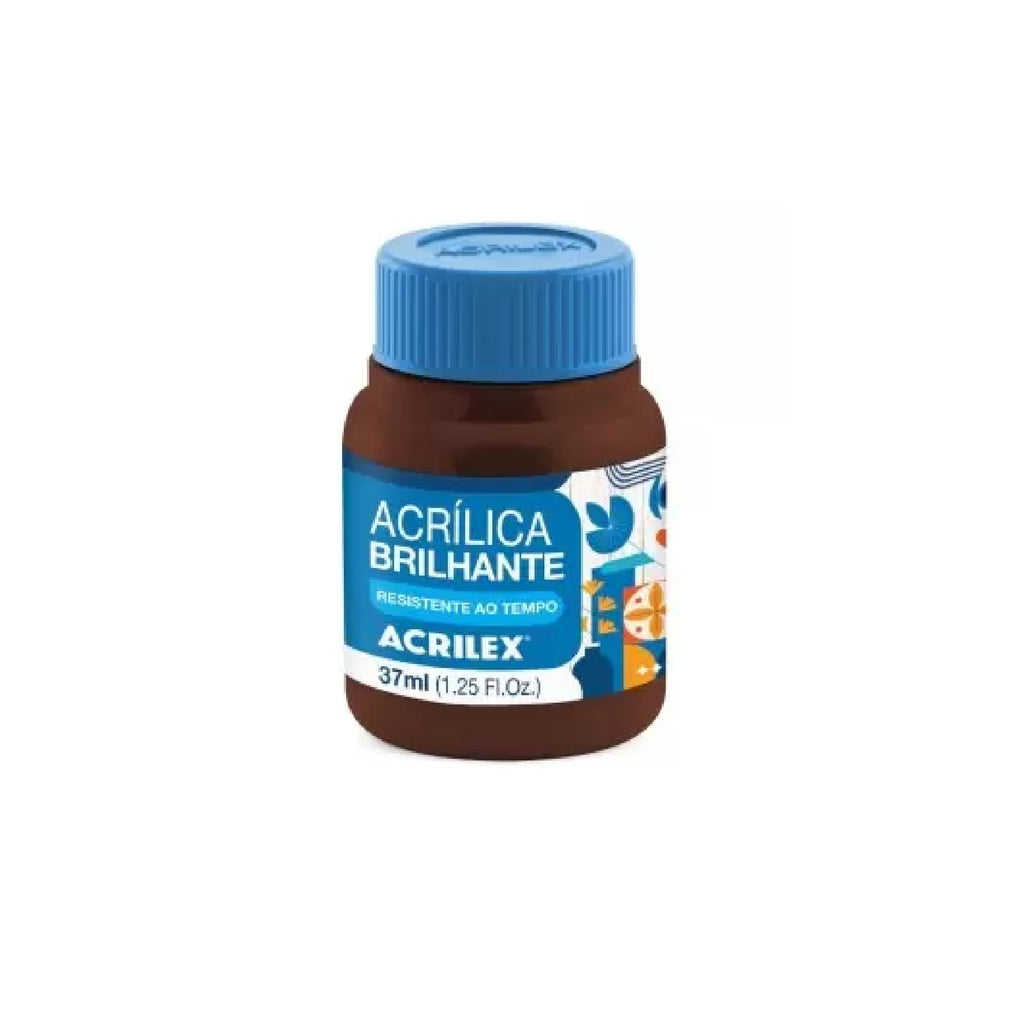 Tinta Acrílica Brilhante 37 ml - Marrom