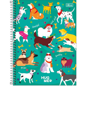Caderno Hug Me 1 Matéria 80 Folhas - Tlibra
