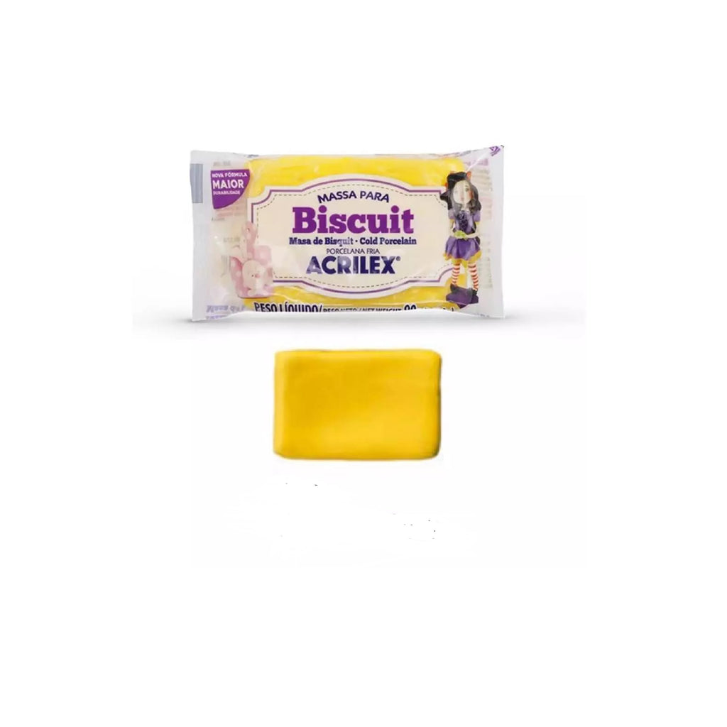 Massa para Biscuit 90g - Amarelo Ouro