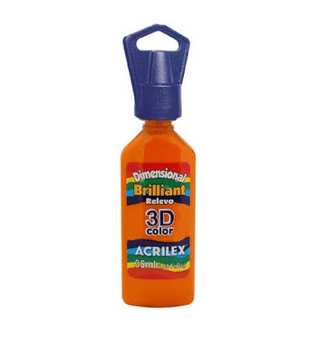 Tinta Dimensional Brilhante 3D 35 ml - Laranja