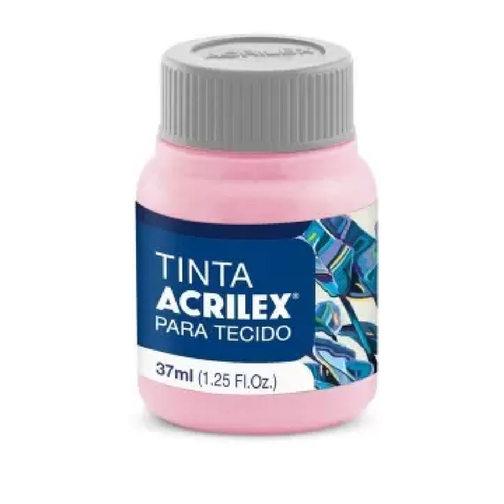 Tinta Tecido Fosca 37 ml  -  Rosa Bebê