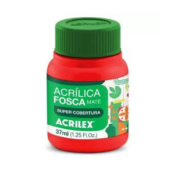 Tinta Acrílica Fosca 37ml - Vermelho Vivo