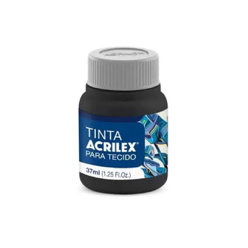 Tinta Tecido Fosca 37 ml  -  Preta