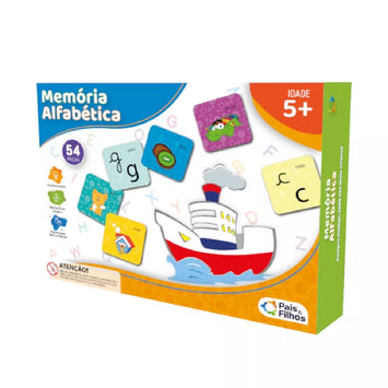 Jogo Educativo Memória Alfabética - Pais & Filhos