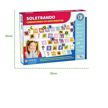 Brinquedo Soletrando Conhecendo Os Sentimentos - Pais & Filhos