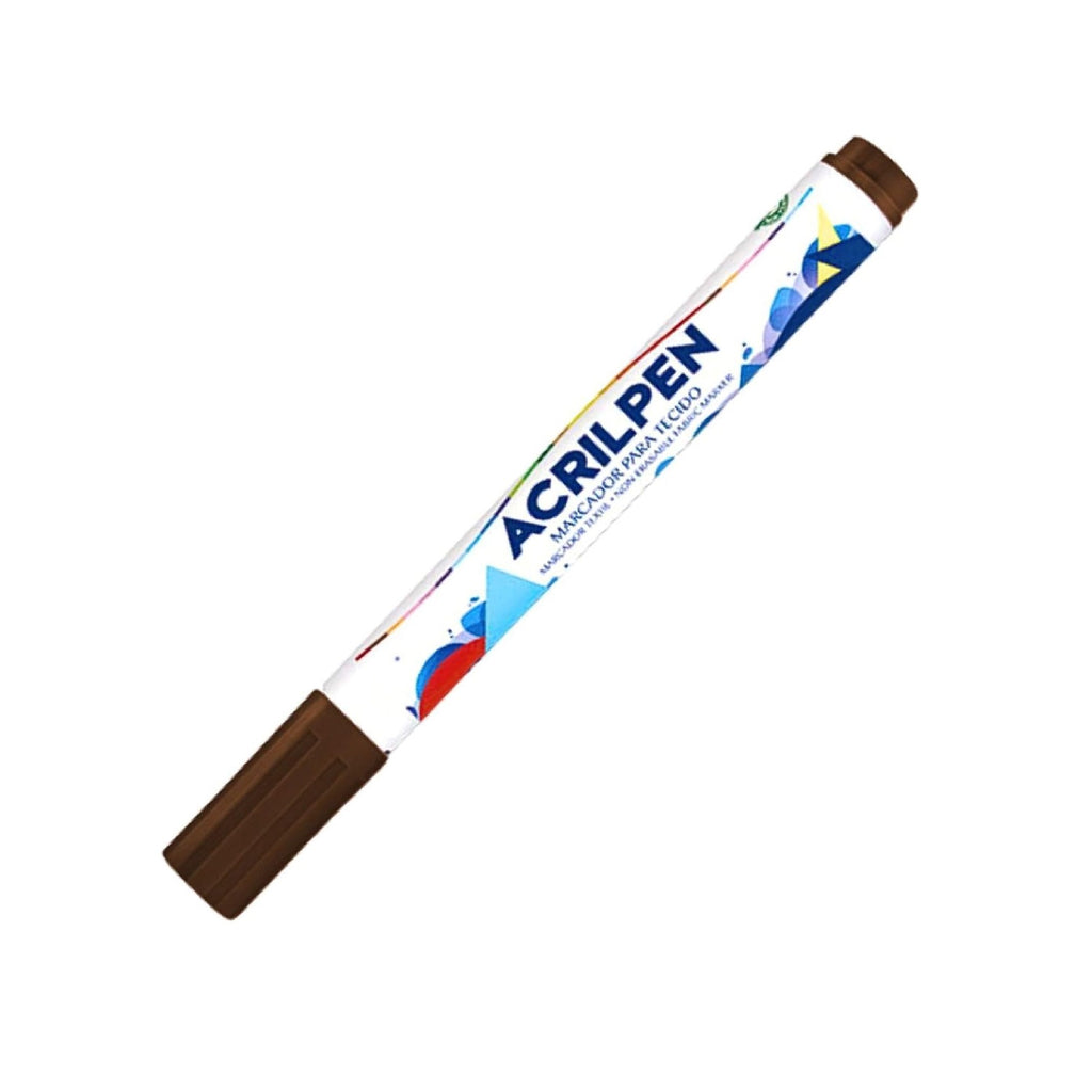 Acrilpen - Caneta para Tecido - Marrom