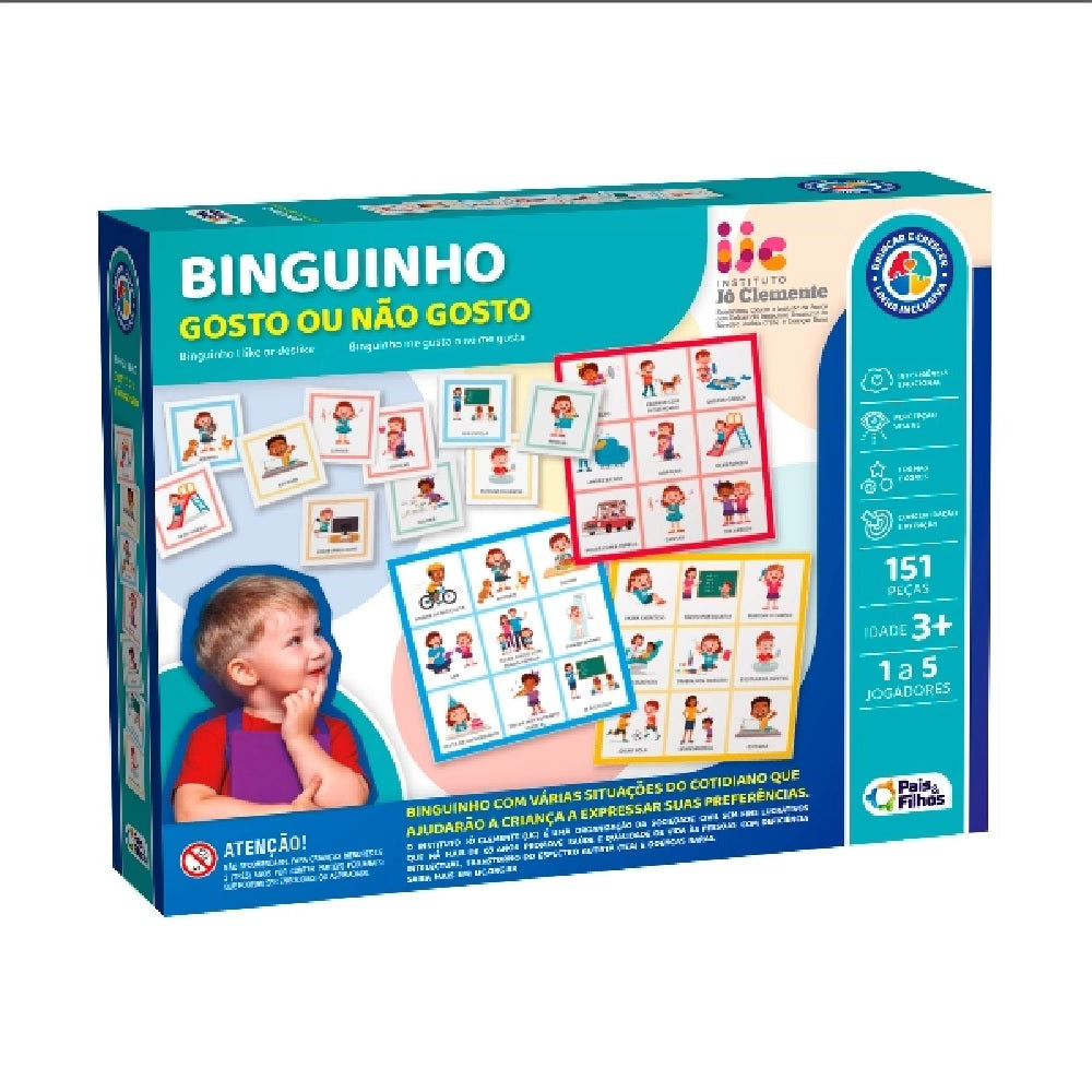 Brinquedo Jogo Binguinho Gosto Ou Não Gosto - Pais & Filhos